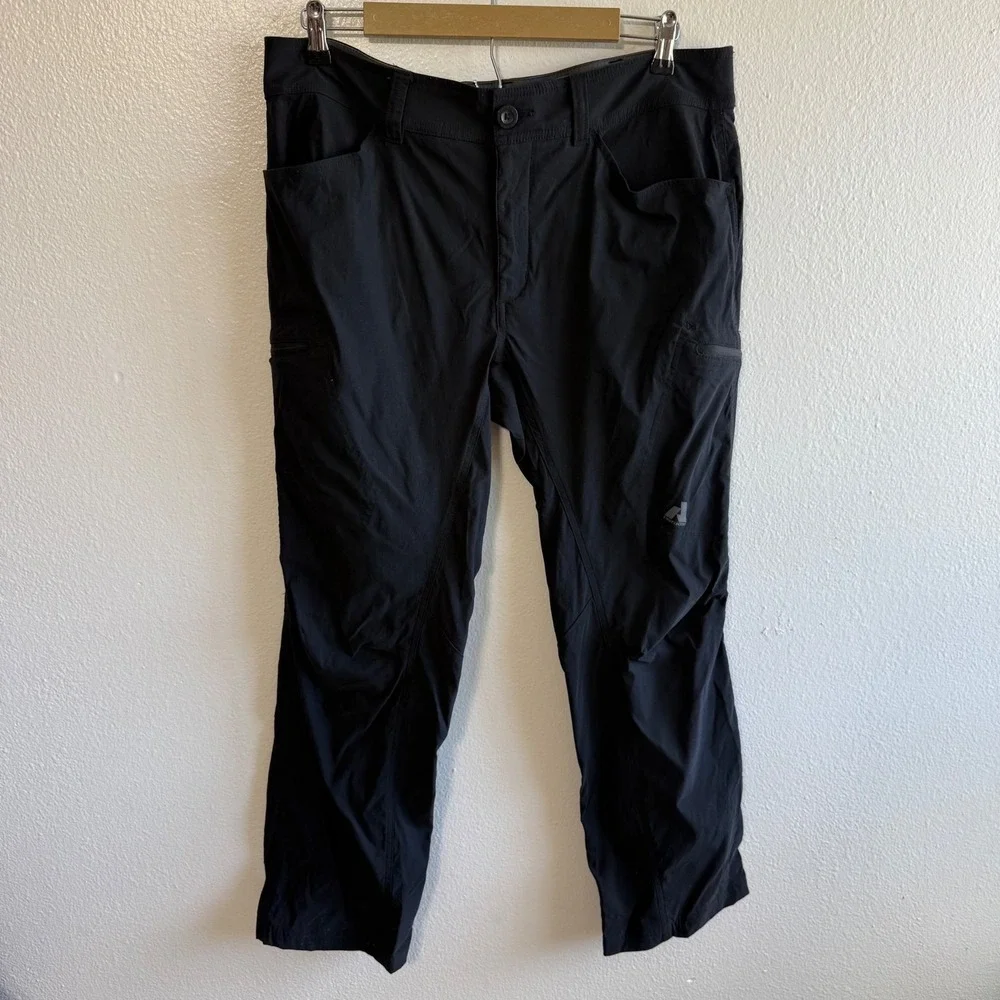 Eddie Bauer First Ascent Men's 36 Black Hiking Pants Outdoor Travel Neutral